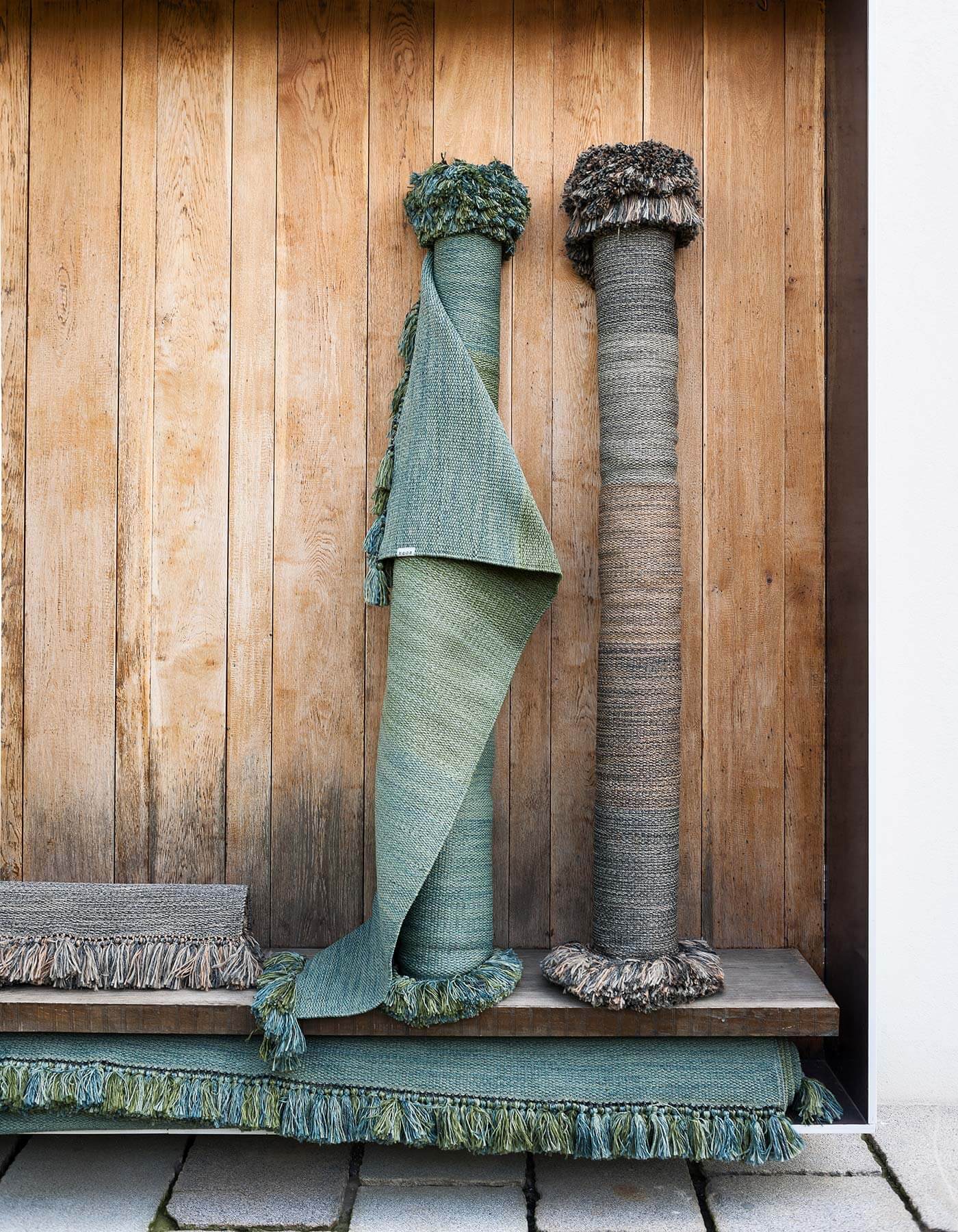 Полосатый прямоугольный ковер ручной работы RODA Tint ARCH-00080865 - Вид №2