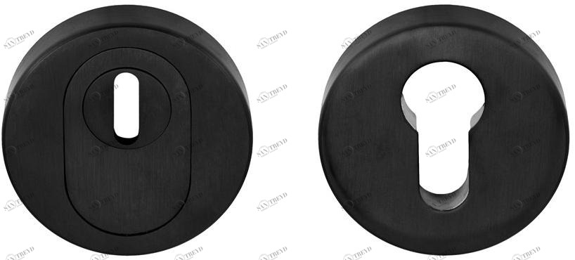 Formani Круглая розетка безопасности из матового черного ПВХ Inc 1502sr04izxx0