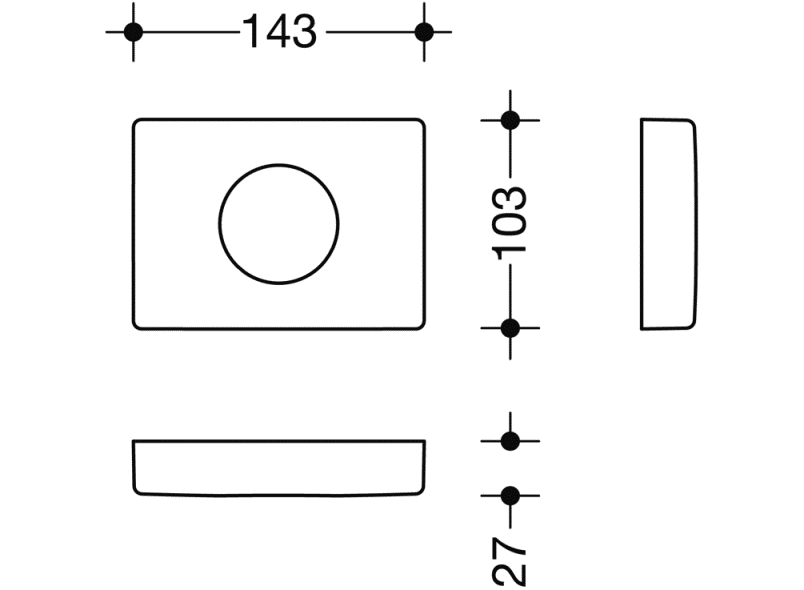 800.06.75099 Диспенсер для гигиенических пакетов HEWI System 800 K  - Вид №1