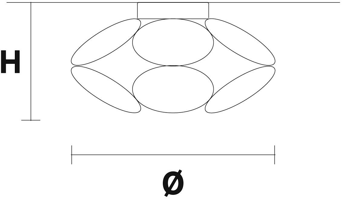 Masiero Светодиодный потолочный светильник из крашеного металла Timeo sun-id-1437317 - Вид №1