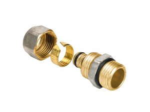 Латунь мужской рукав затянуть