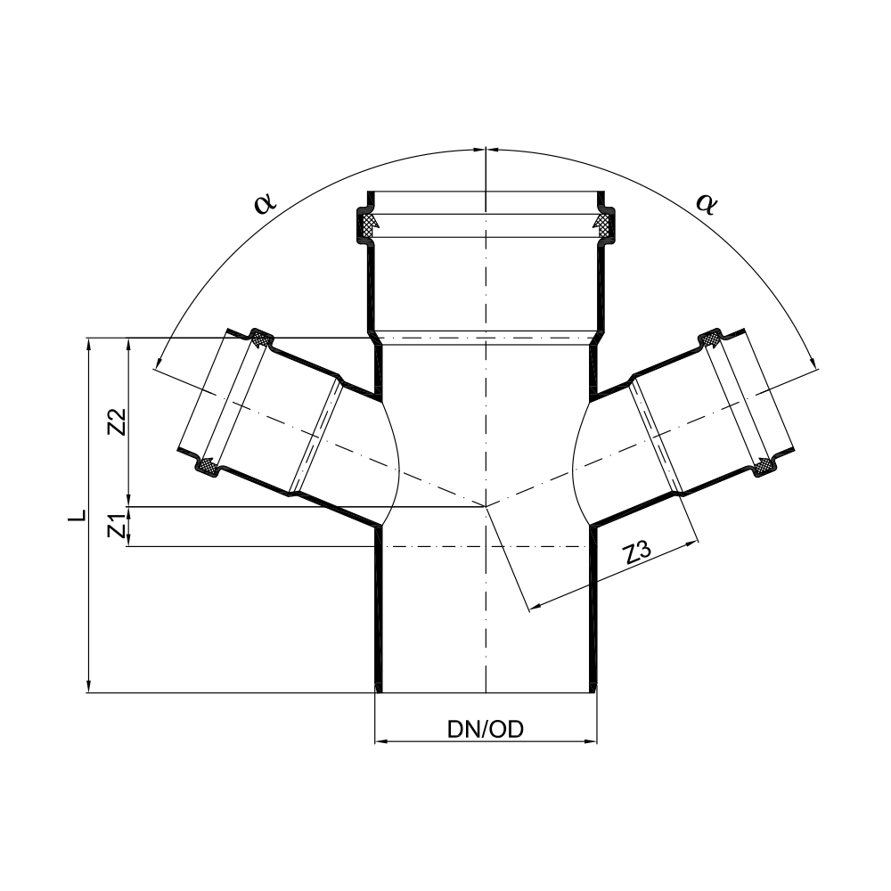 02264 Крестовины Tece  - Вид №1
