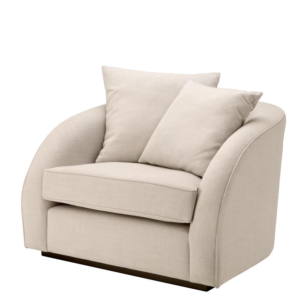 Кресло Les Palmiers от Eichholtz белое EICHHOLTZ ДИЗАЙНЕРСКИЕ, EICHHOLTZ 062301 Бежевый  - Вид №1