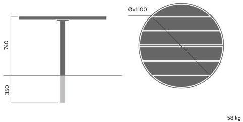 VESTRE Стол для пикника из стали и дерева April sun-id-1381246 - Вид №18