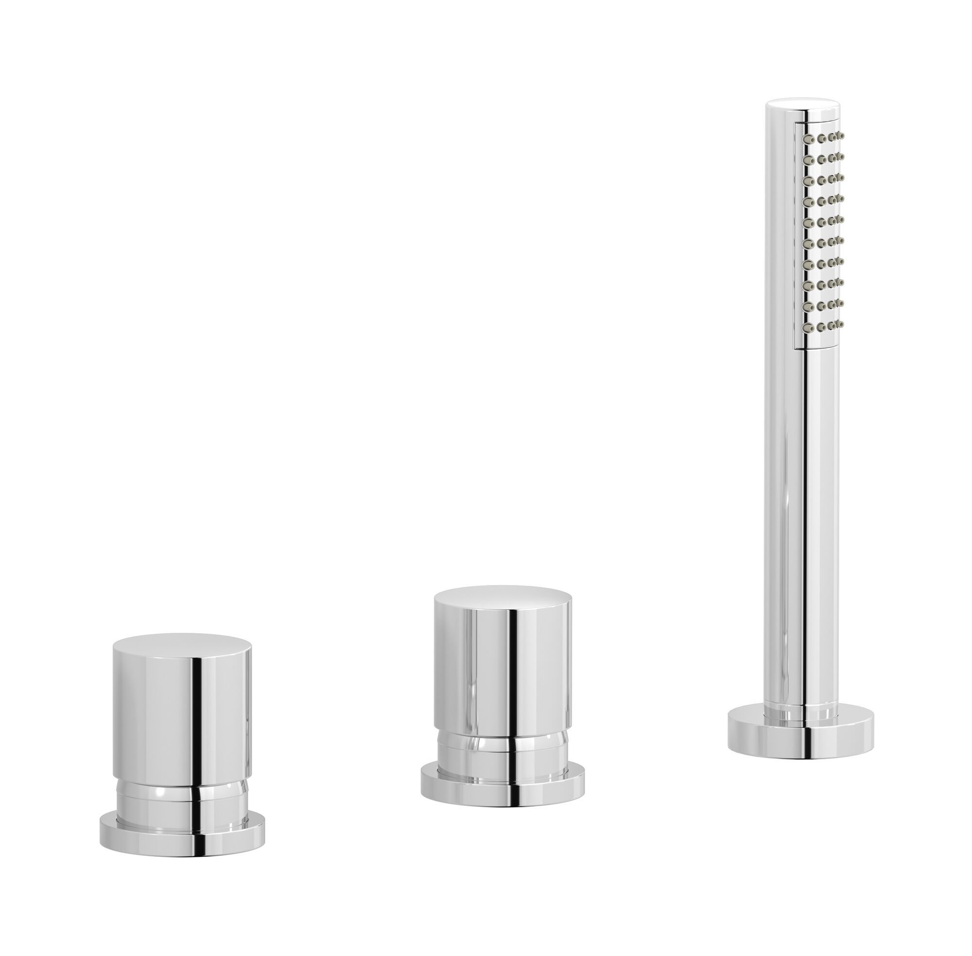 Смеситель для ванны с 3 отверстиями и ручным душем IB Brera ARCH-00050826 - Вид №2