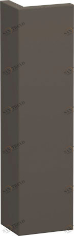 XL549909090 X-Large Доборная планка для шкафчика X-Large Фланелево-серый шелковисто-матовый лак Duravit