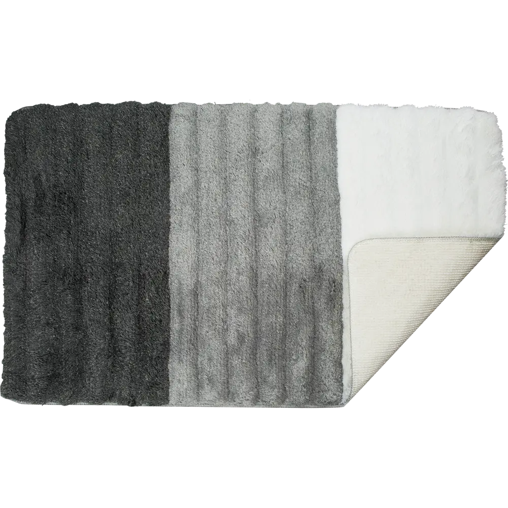 Коврик для ванной комнаты Elly 60х100 см цвет серый PRIMANOVA STLM-2173088 - Вид №2