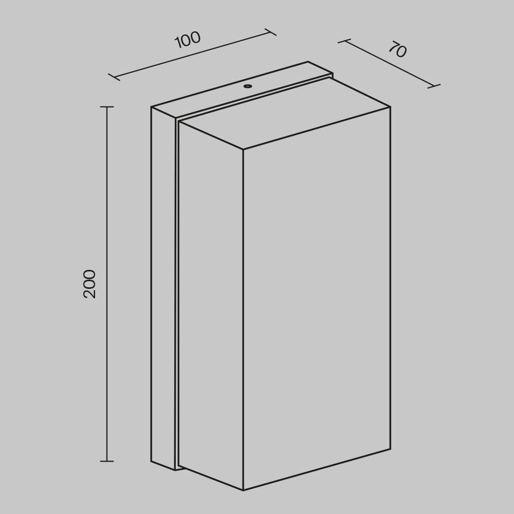 Алюминиевый светодиодный наружный настенный светильник Maytoni Badd ARCH-00058931 - Вид №1