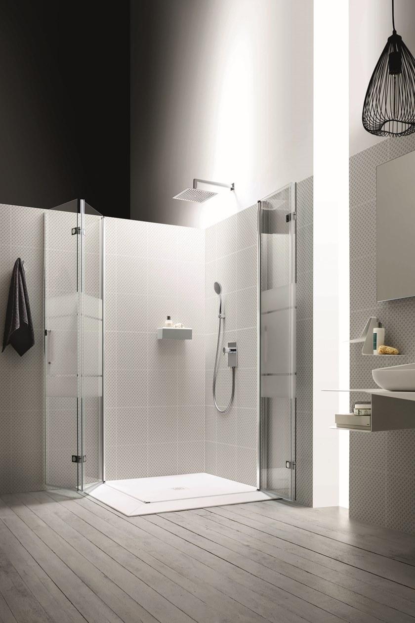 ARBLU Угловая душевая кабина с откидной дверцей Sei sun-id-1364574 - Вид №1