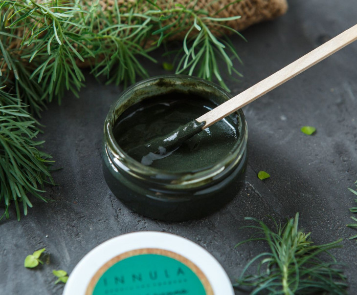 4938 Маска для лица против высыпаний "Зеленая глина с водорослями" Вкусляндия  - Вид №2