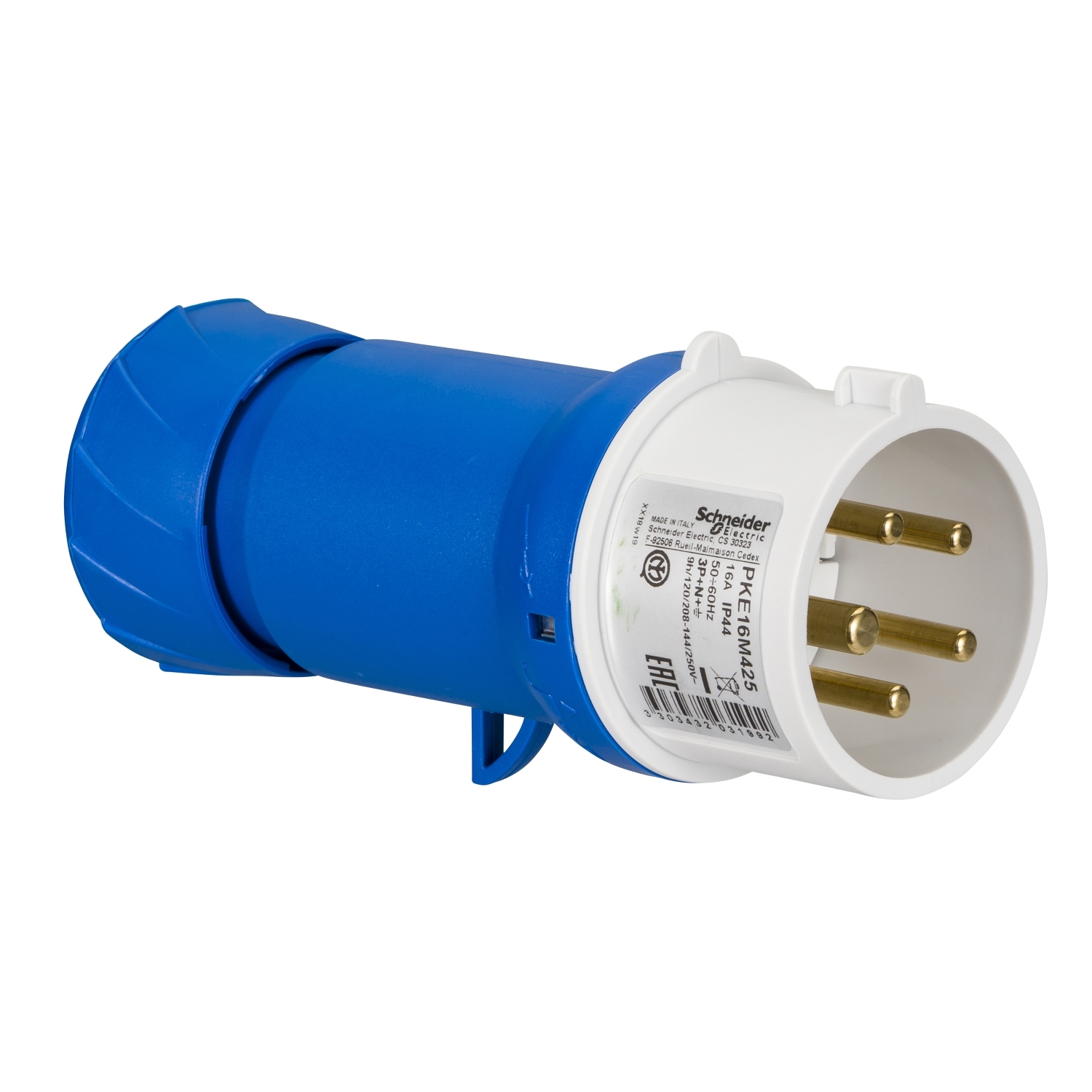 PKE16M425 КАБ ВИЛКА ВИНТ 16А 3P-N-E 200-250 IP44 Schneider Electric PratiKa 