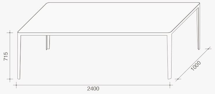 Lema Прямоугольный стол с бетонной столешницей sun-id-1458711 - Вид №6