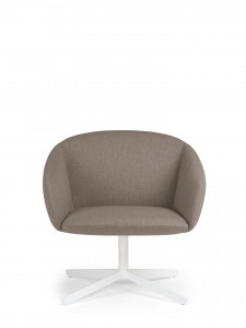NT7090 Low back lounge armchair, swivel steel base True Design Not