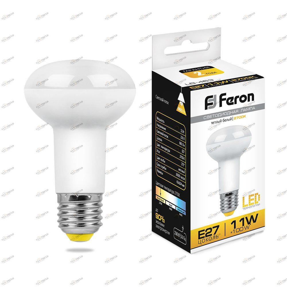 Лампа светодиодная Feron E27 11W 2700K LB-463 25510 FERON  00-3956493 Матовый 