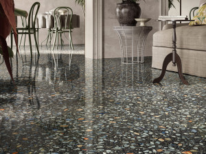 Пол / керамогранит с эффектом Венецианского терраццо