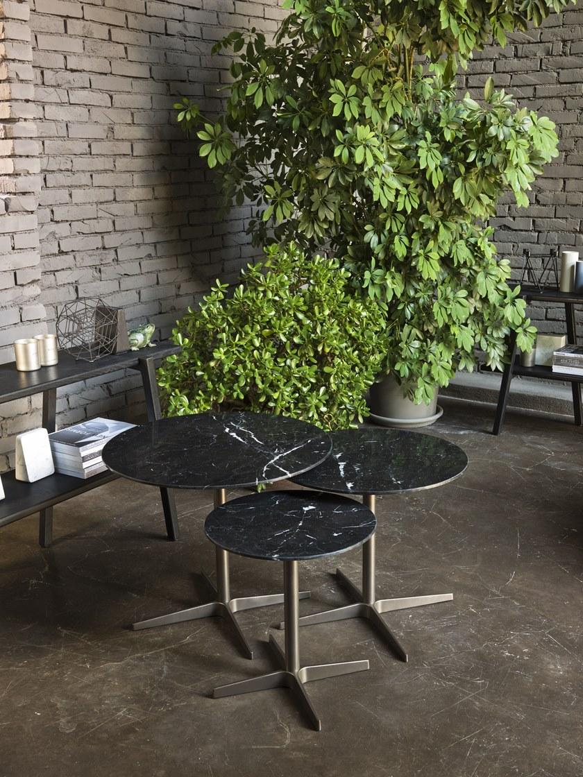 Verzelloni Круглый журнальный столик из мрамора Club sun-id-1396333 - Вид №1