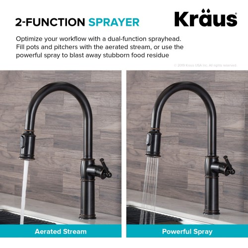 Кухонные смесители Sellette KPF-1682ORB латунь krausru  - Вид №6