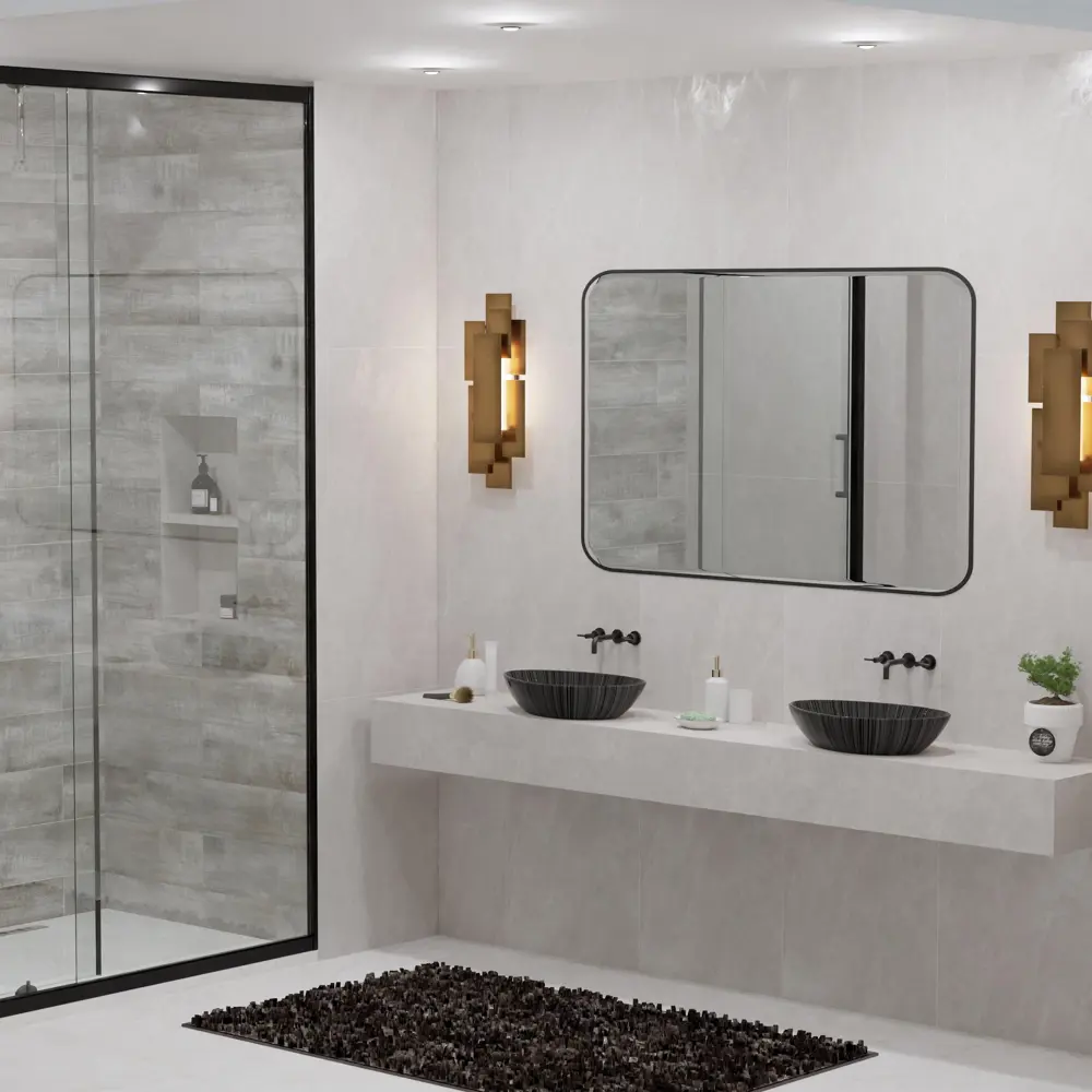 Глазурованный керамогранит Аксима Йорк 60x120 см 1.44 м² матовый цвет серый AXIMA YORK STLM-2050922 - Вид №5