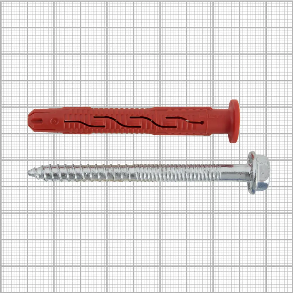 Дюбель фасадный Hilti HRD-H 10x80 мм нейлон/оцинкованная сталь цвет красный 20 шт. 82656583 STLM-2004299  - Вид №3