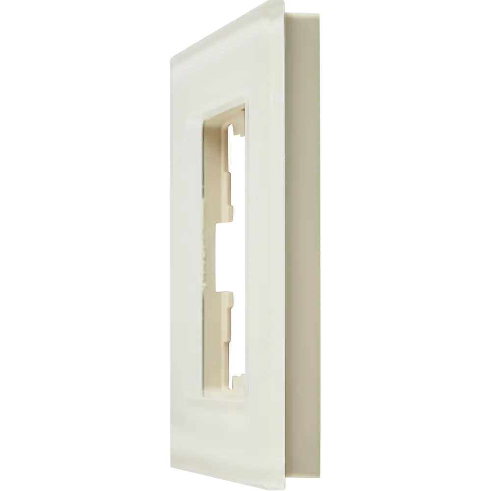 Рамка для розеток и выключателей IEK Brite 1 пост цвет ванильный STLM-2108009 - Вид №1
