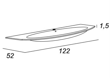 Мебель для ванной CEZARES EDEN 122 Grigio natura - Вид №4