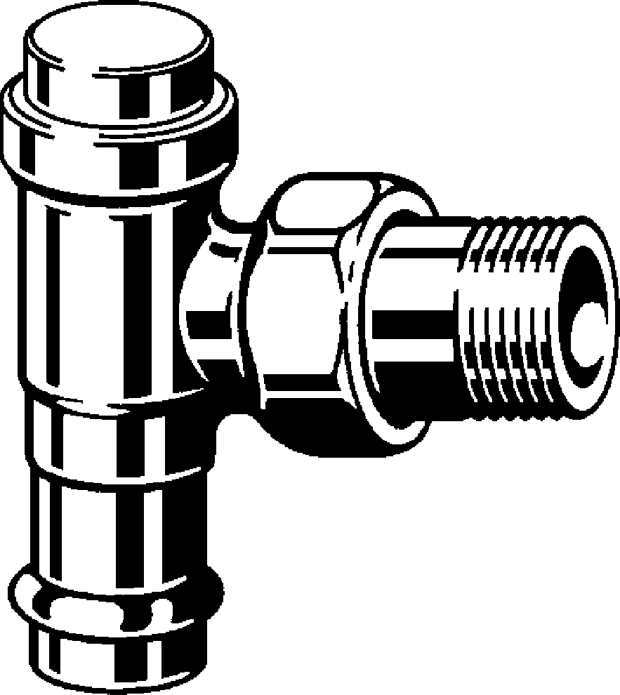 Viega Радиаторный вентиль на обратную магистраль Sanpress 2272.1 (326357) 326 357 - Вид №1