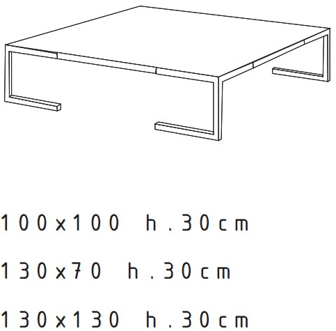 F.lli Orsenigo Квадратный журнальный столик в мдф sun-id-1503576 - Вид №2