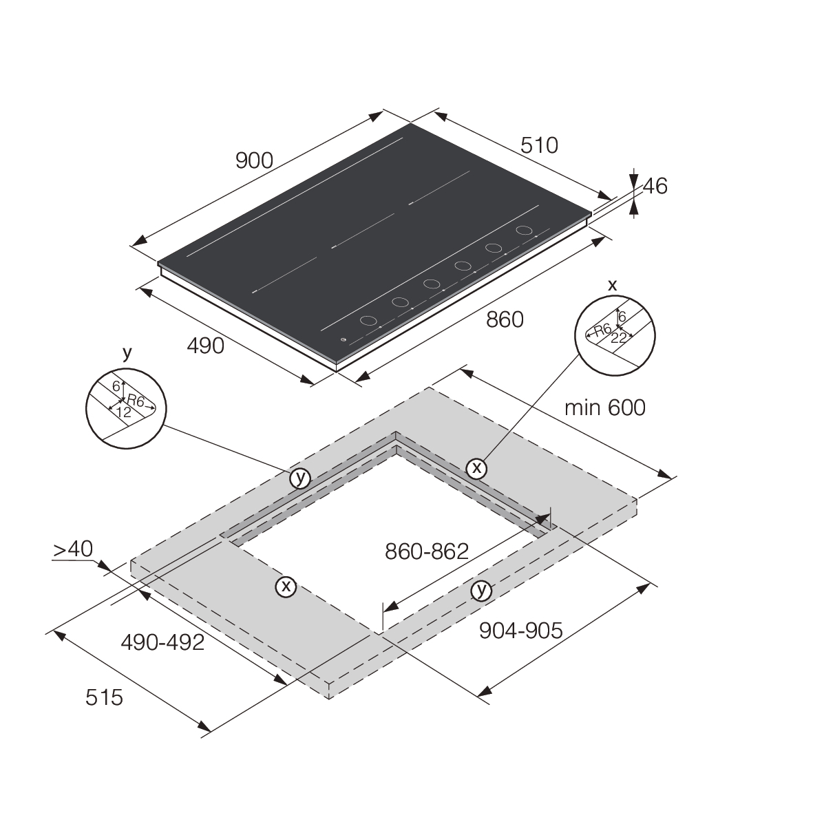 5485195 Индукционная варочная поверхность Asko HID956MFC STDN-0017139 - Вид №5