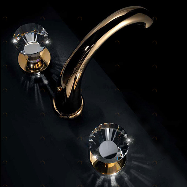 Смеситель на 3 отверстия для раковины с клапаном клик-клак 72.075 MG MAIER ARTIK 72075MG