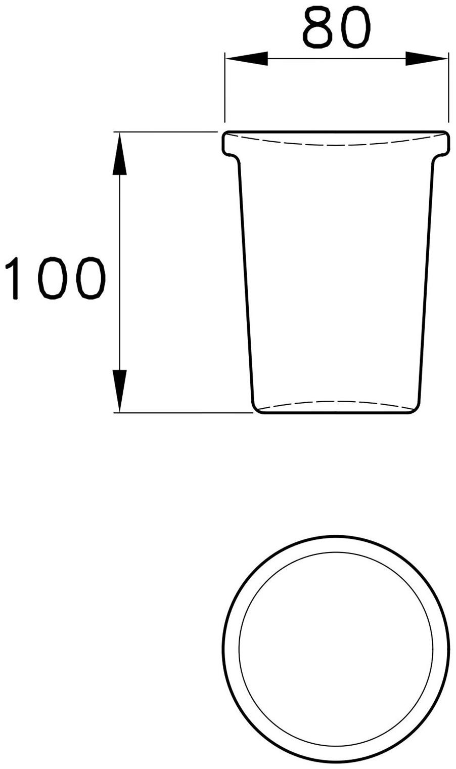RUBINETTERIE STELLA Настенный держатель зубных щеток из матового стекла Sirius sun-id-1375019 - Вид №1