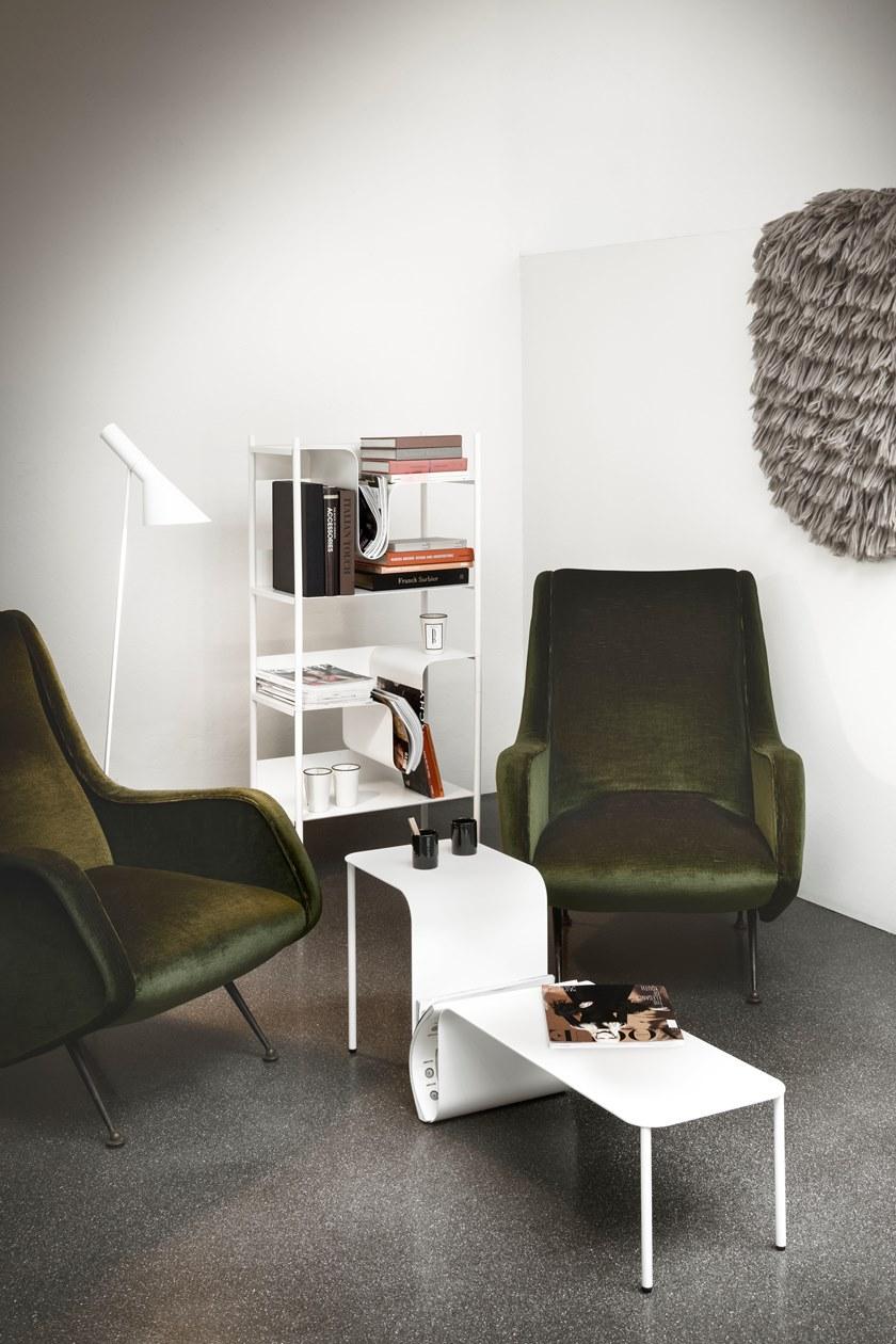 True Design Стол из листового металла с журнальной стойкой Wave Wat000 - Вид №5