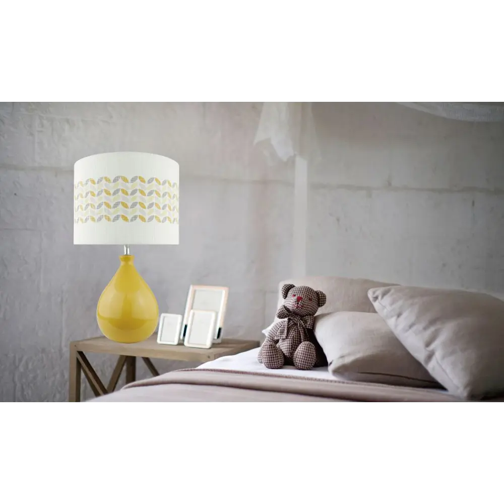 Настольная лампа Yellow L1129P, цвет жёлтый/белый LAMPLANDIA STLM-2112542 - Вид №10