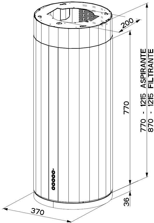FABER Островная вытяжка с аспирацией по периметру класса а  110.0456.219/220/261  - Вид №4