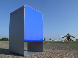 Наружная стальная стойка для мусора