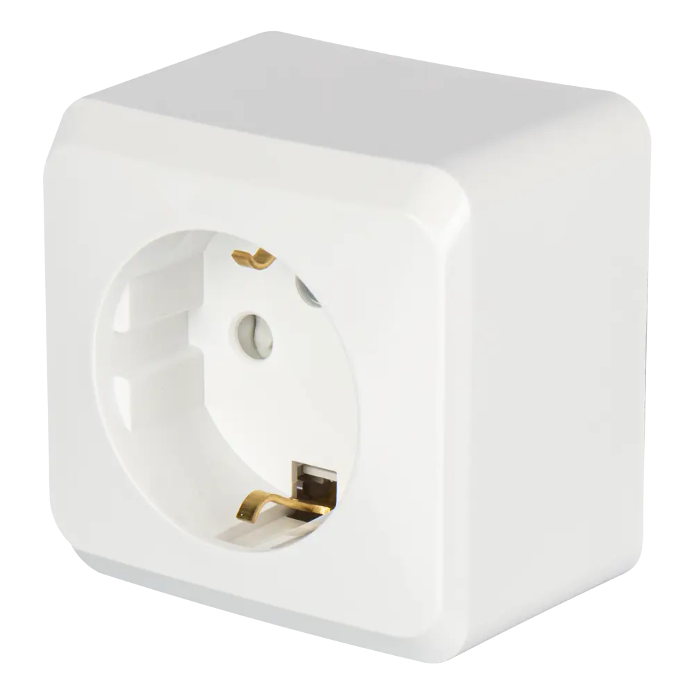 Розетка SYSTEME ELECTRIC Этюд с защитными шторками 11301124 STLM-0001178 - Вид №1