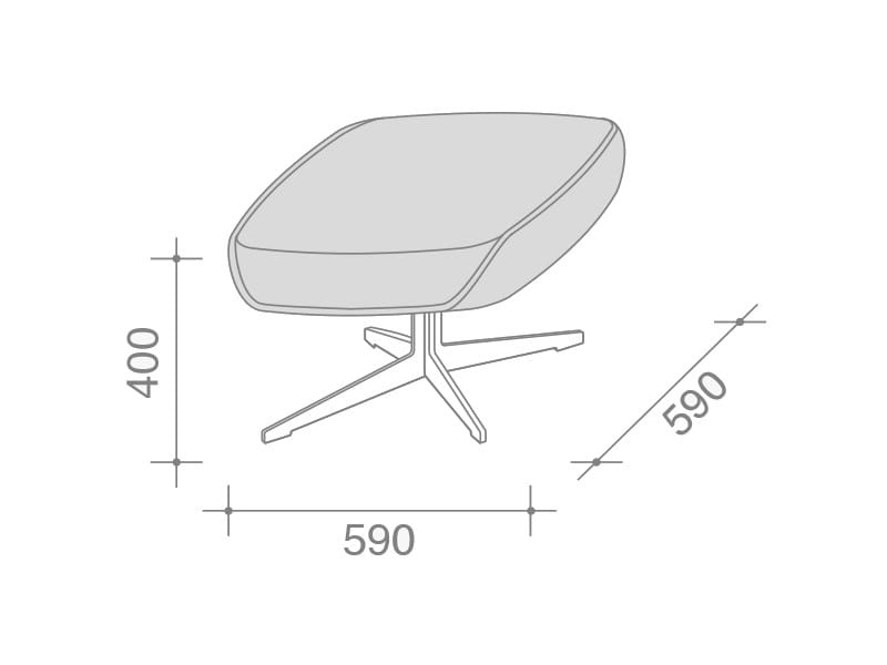 Мягкая спицевая подставка для ног Lema Lady Jane ARCH-00124644 - Вид №5