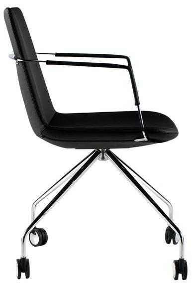 B&T Design Офисный стул на козелке с подлокотниками на колесиках Pera sun-id-1381745 - Вид №1