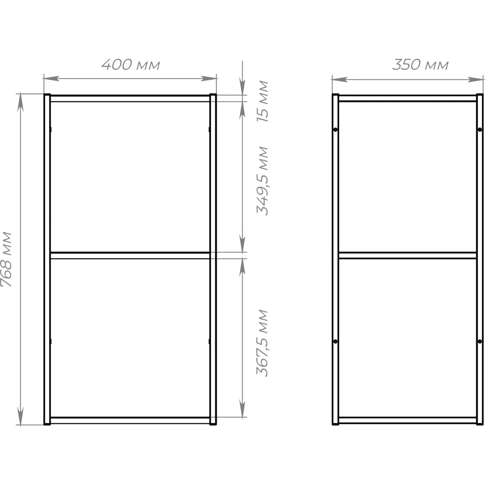 Навесной шкаф KONSENSA для кухни 40×77×35 см черный матовый 89422278 STLM-1566515 - Вид №5