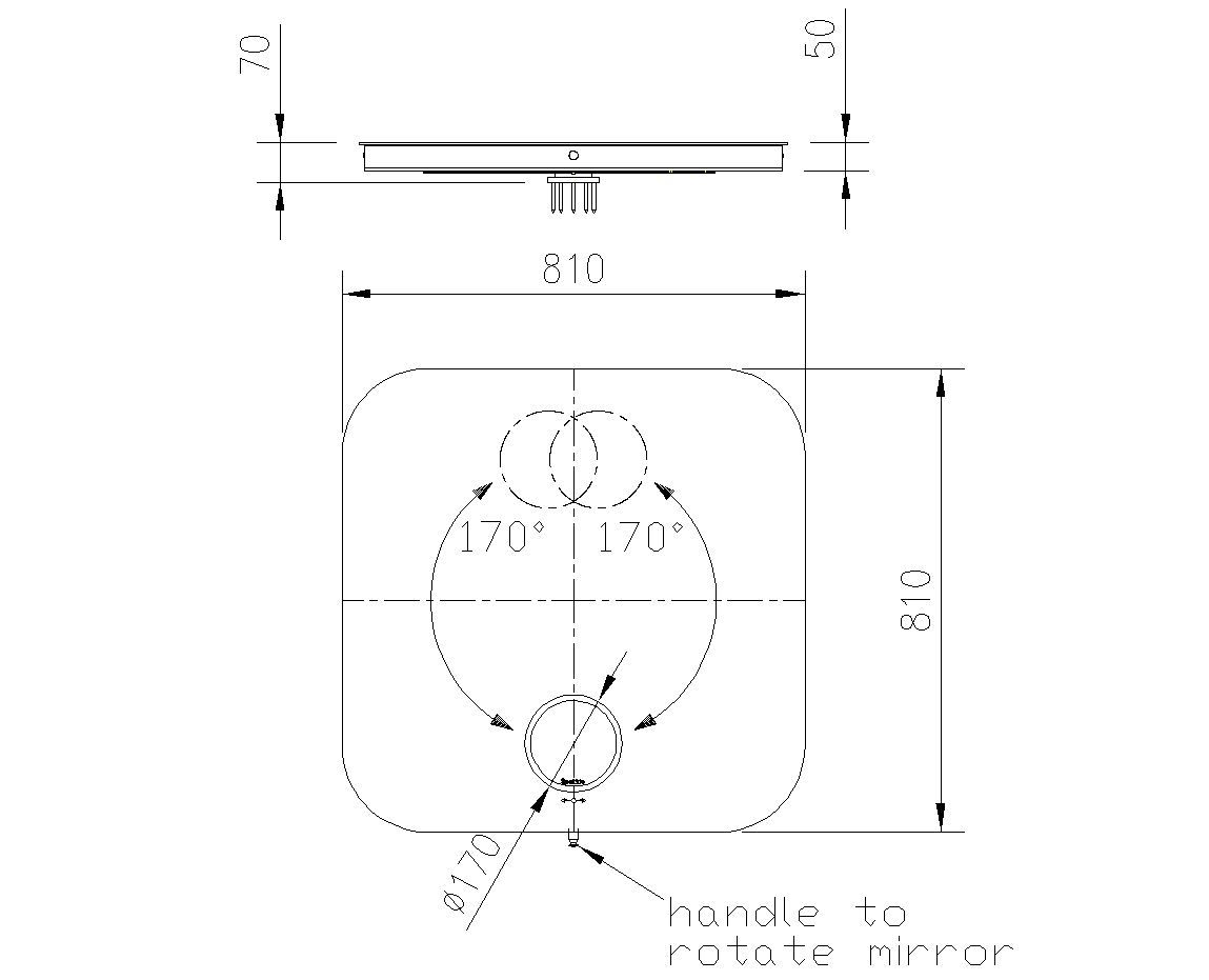 Зеркало со встроенным освещением Spekkio Rotary LED ARCH-00044053 - Вид №2