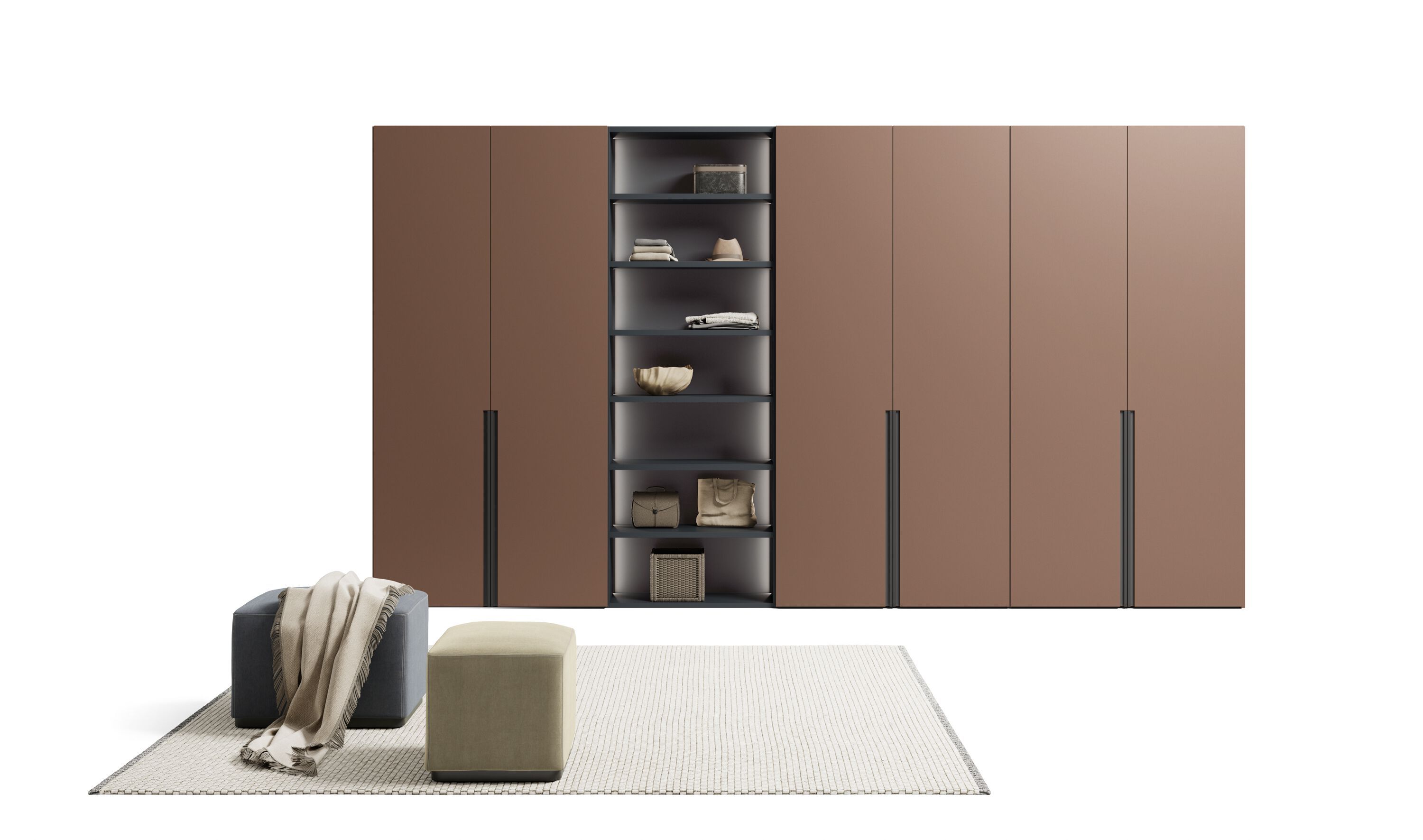 Секционный шкаф с деревянной распашной дверью Dall'Agnese Wardrobe Collection ARCH-00107395 - Вид №3