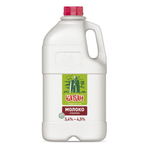 Молоко пастеризованное Чабан 3,4%-4,5% 1900 г БЗМЖ Santreyd 20761 - Вид №1