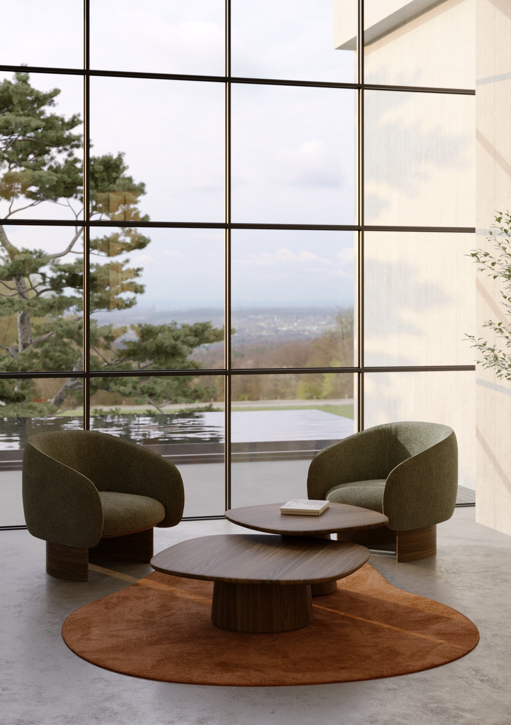 Деревянный низкий квадратный журнальный столик для гостиной Wewood Amos ARCH-00024447 - Вид №9