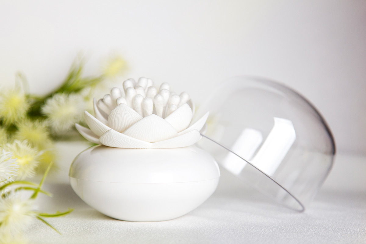 Контейнер для хранения ватных палочек lotus белый QUALY  253529 Белый  - Вид №2