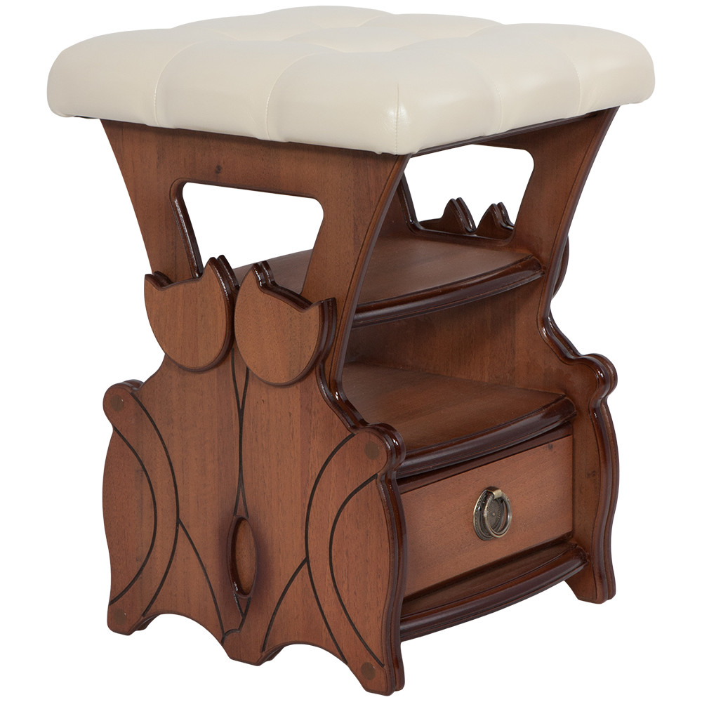 11178 Табурет с ящиком Марта 2 Молочный BOGACHO 4627170342844