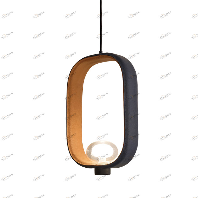 Светильник подвесной кожаный 45х30 см коричневый Delight Collection 9990P DELIGHT COLLECTION ДИЗАЙНЕРСКИЕ 00-3882341 Коричневый 