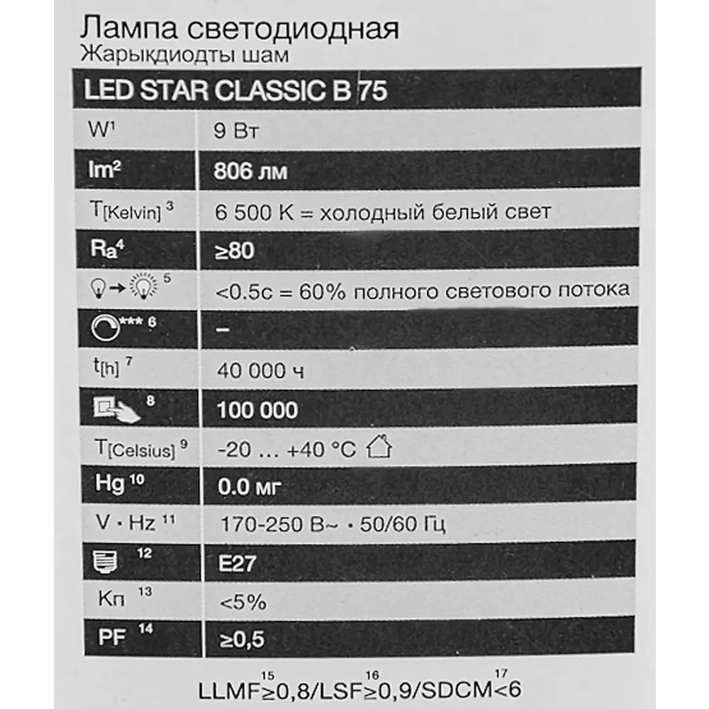 Светодиодная лампа OSRAM свеча 9Вт холодный белый свет 85099656 STLM-1482754 - Вид №4