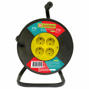 34384 Калибр Удлинитель электрический на катушке  УСК2-4-25 (арт.217125)