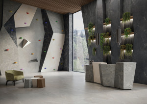 Пол / облицовка керамогранита с эффектом камня