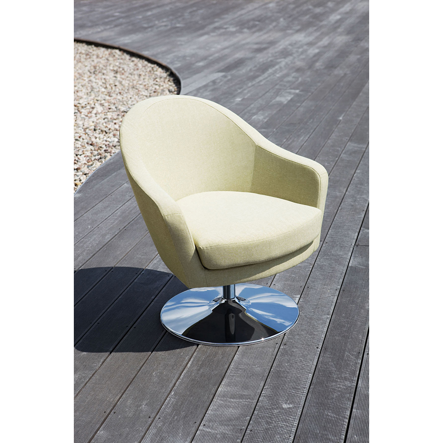 Кресло Shell, лаймовое Sits S1624 - Вид №1