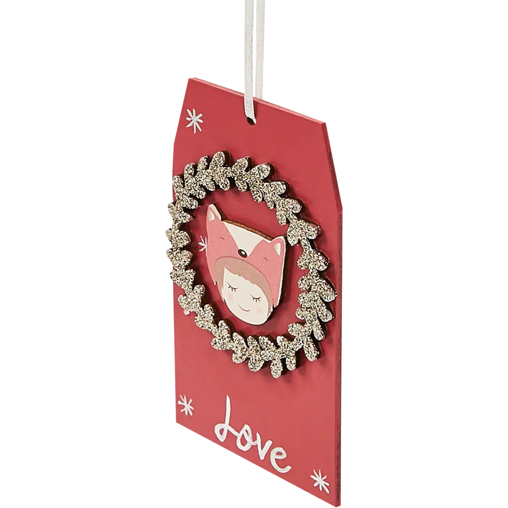 87036527 Елочная игрушка Разделочная доска 11x6.2 цвет розовый STLM-0961371 Santreyd 